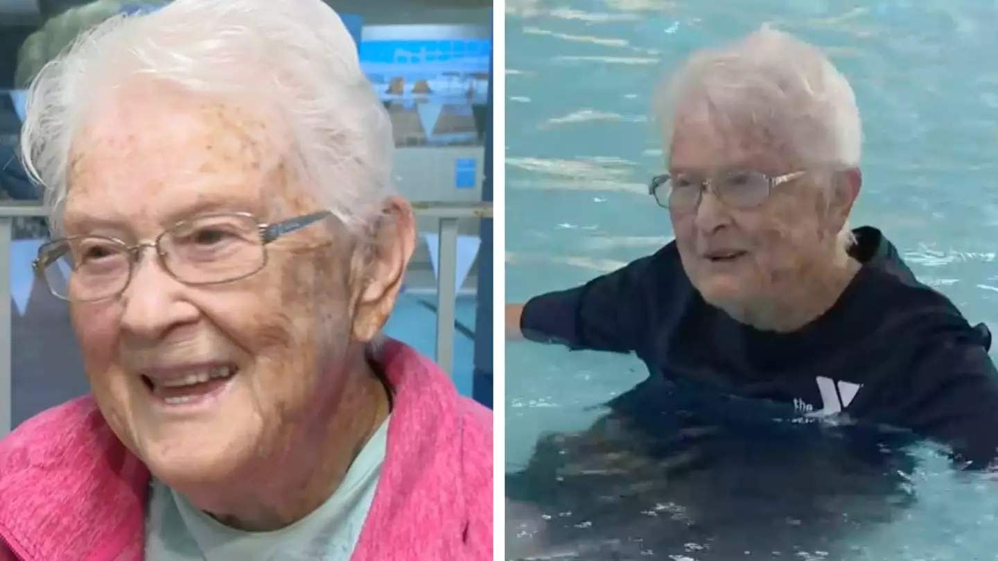 Woman aged 102 has been teaching swimming lessons for over half a century