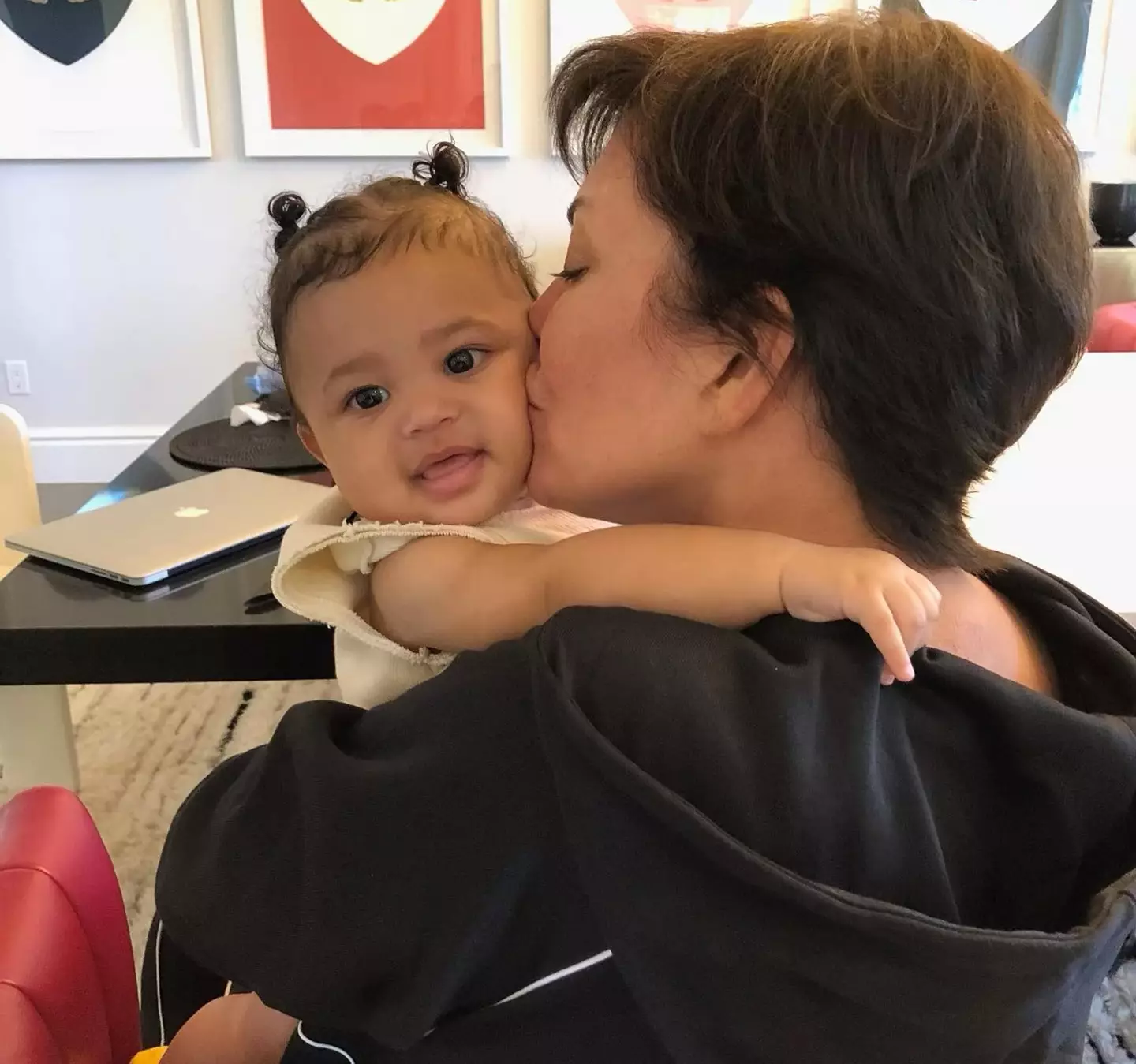 Kris Jenner said Wolf looks just like Stormi (@krisjenner/Instagram)