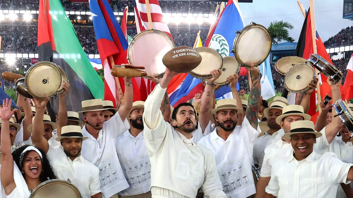 Why Bad Bunny’s first and only English words during Super Bowl show were so important