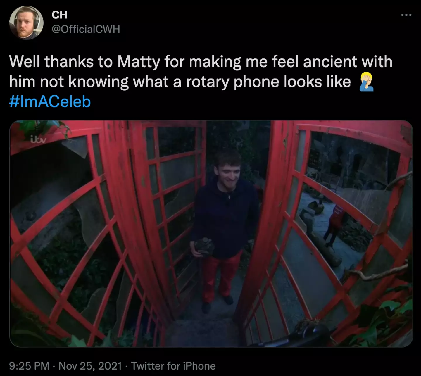 Matty, you've made us feel ancient (
