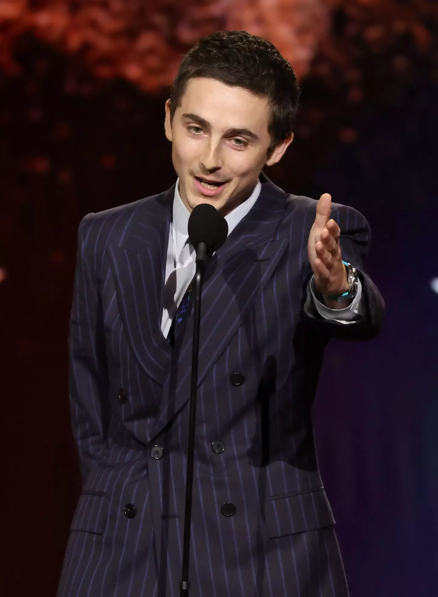 Chalamet took home the award for Best Actor for his role in Marty Supreme (E!)