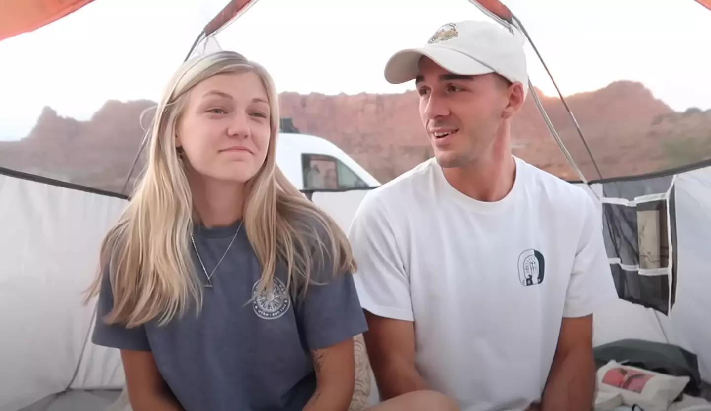 Gabby Petito set off on a US roadtrip with her fiancé Brian Laundrie, who would go on to end her life (YouTube/Nomadic Statik)
