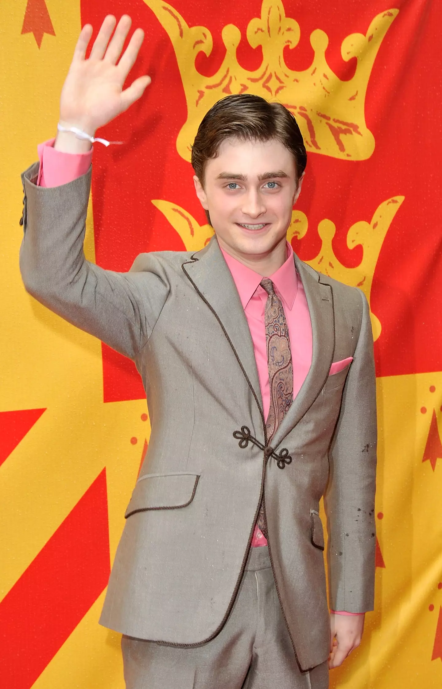 The entire cast wore white ribbons on their wrists. (Jon Furniss/WireImage)