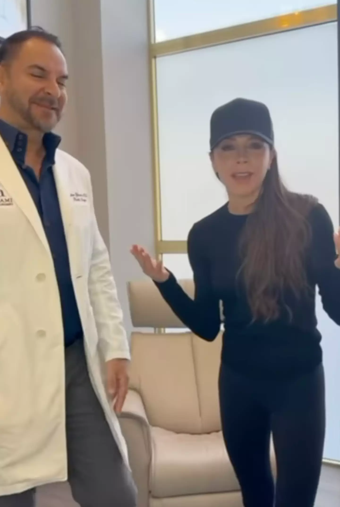 Beckham underwent a laser treatment.