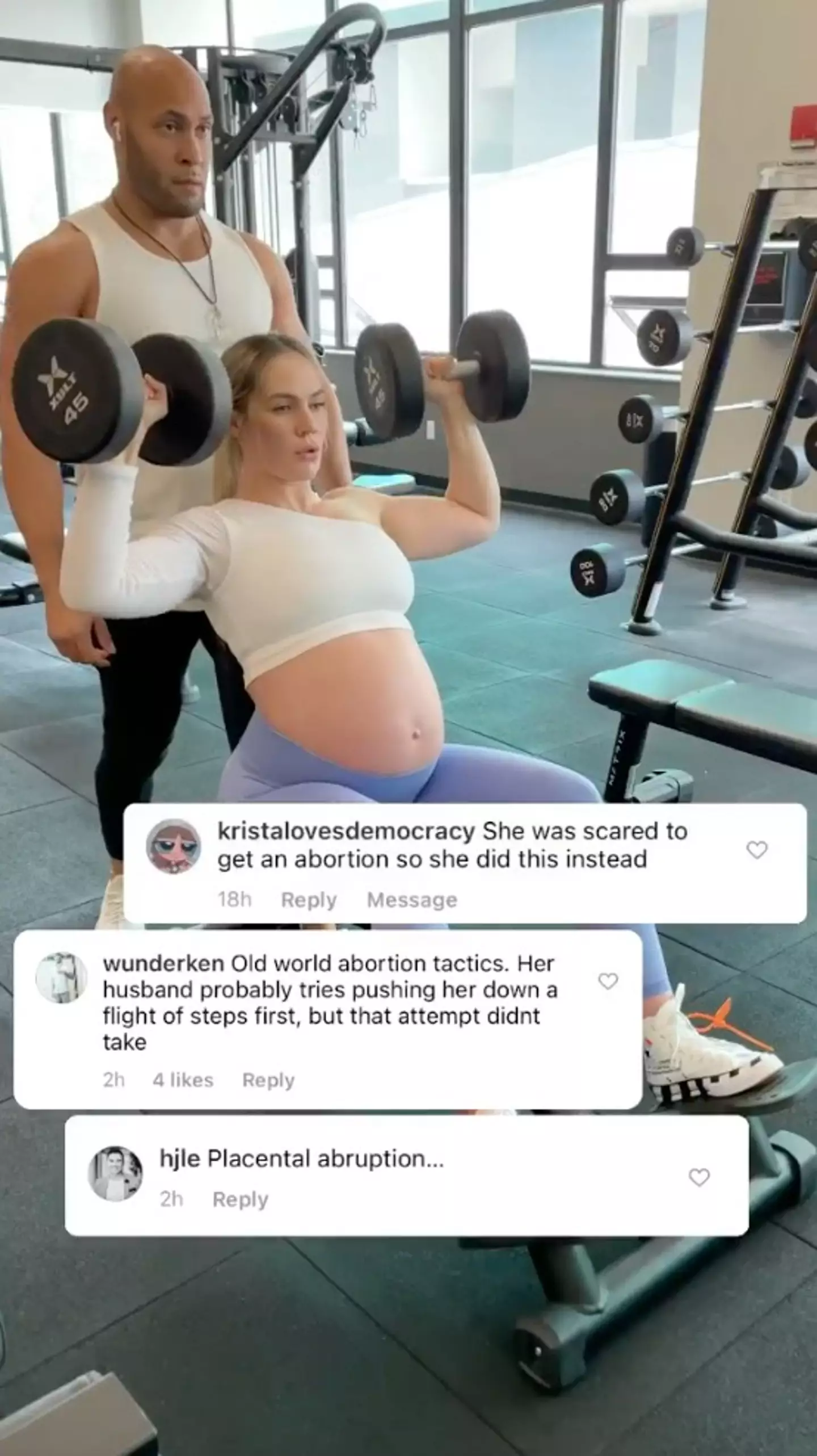 Yanyah's work outs were compared to abortions in vile trolling comments (