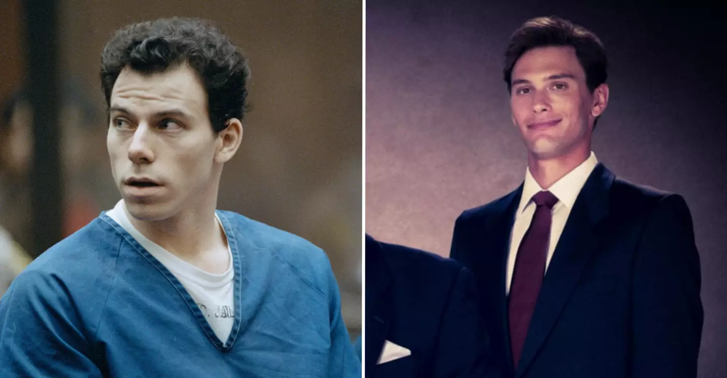 Erik Menendez is played by Cooper Koch in the series (Ted Soqui/Sygma via Getty Images/Netflix)