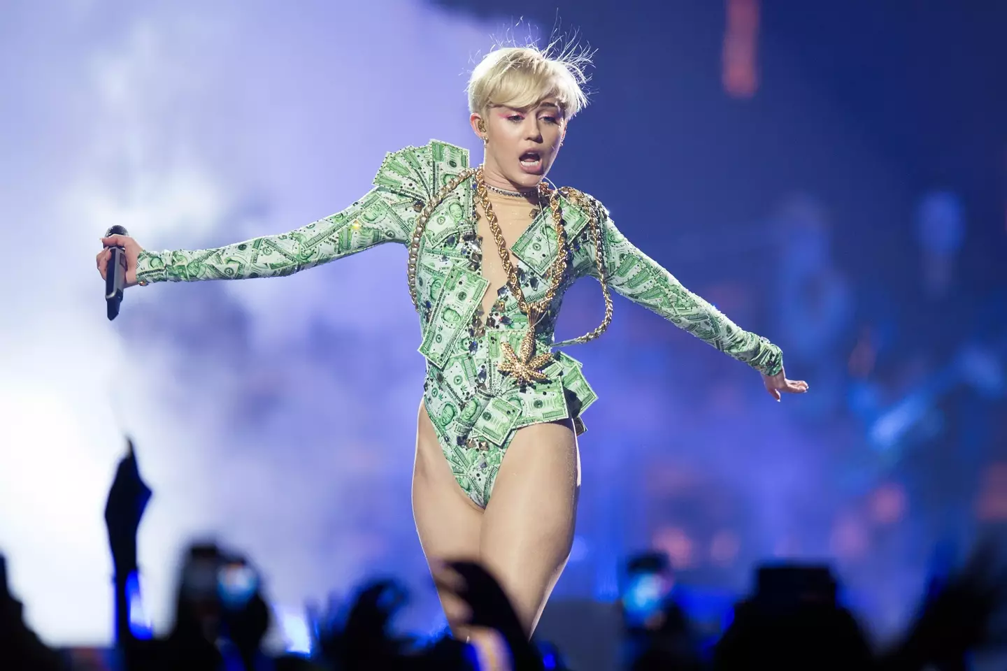 Cyrus didn't feel threatened by the UFO.