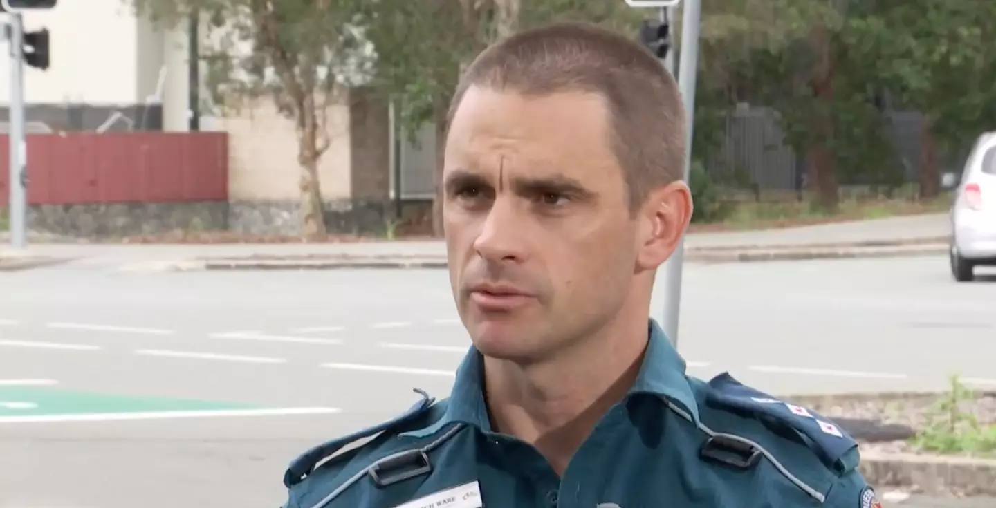 Mitchell Ware, from Queensland Ambulance Service, called it an 'extremely emotional scene'.