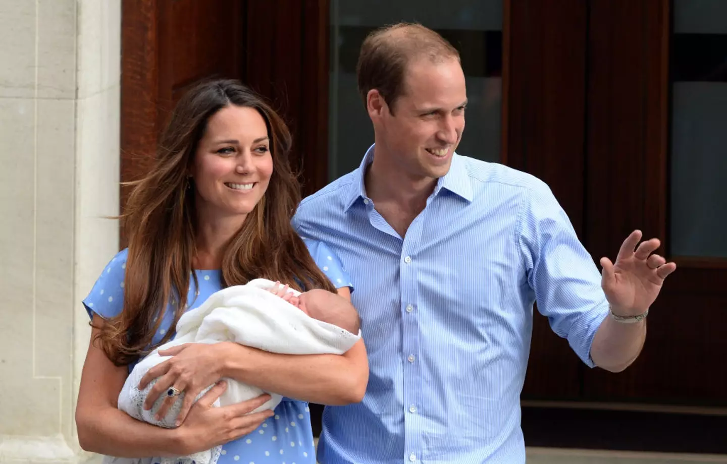 Kate and William during a royal photo call. (Anwar Hussein/WireImage)