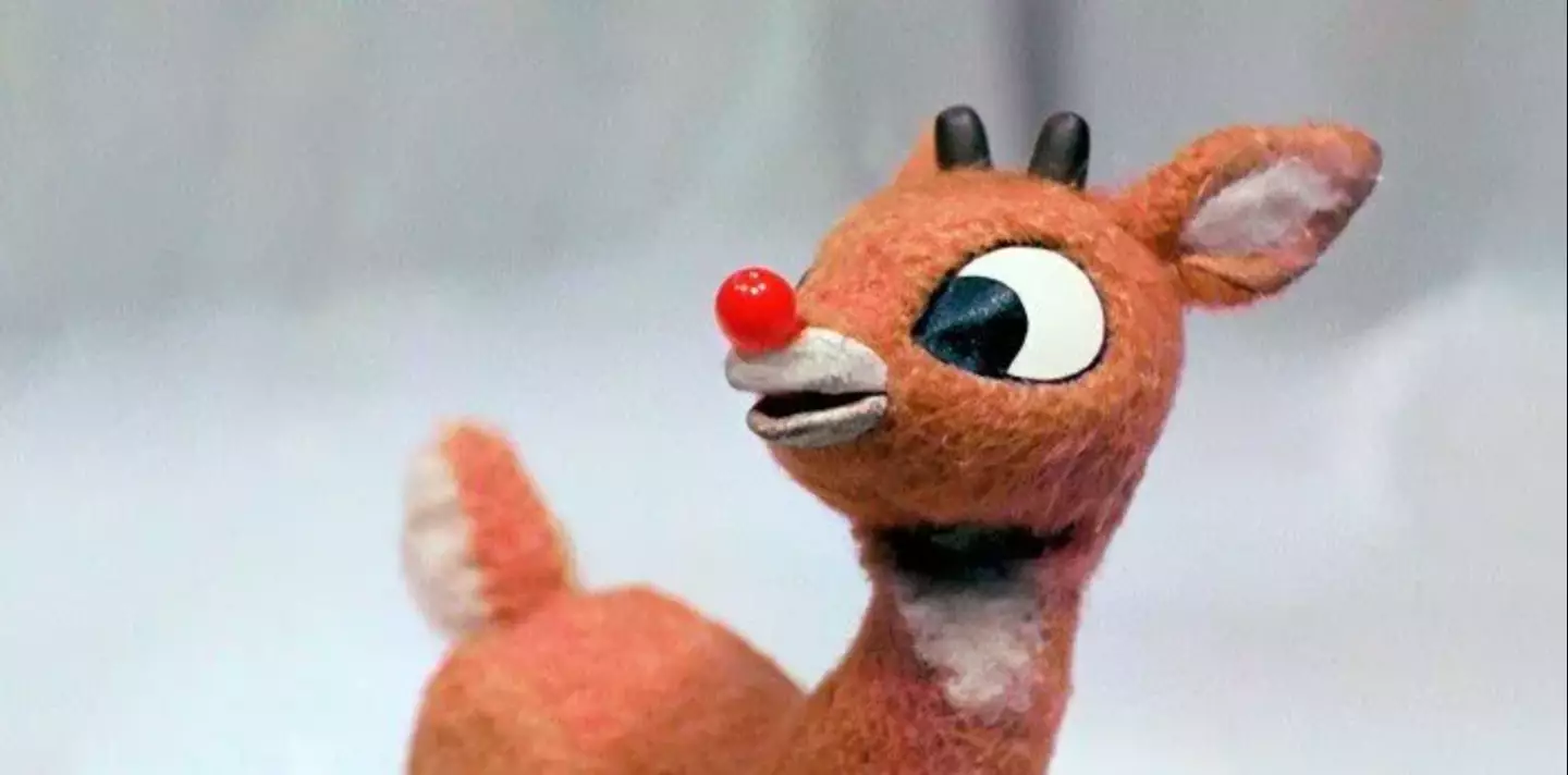 Rudolph is a reindeer who had an abnormally large red nose which caused him to get teased by the other, black-nosed reindeer.