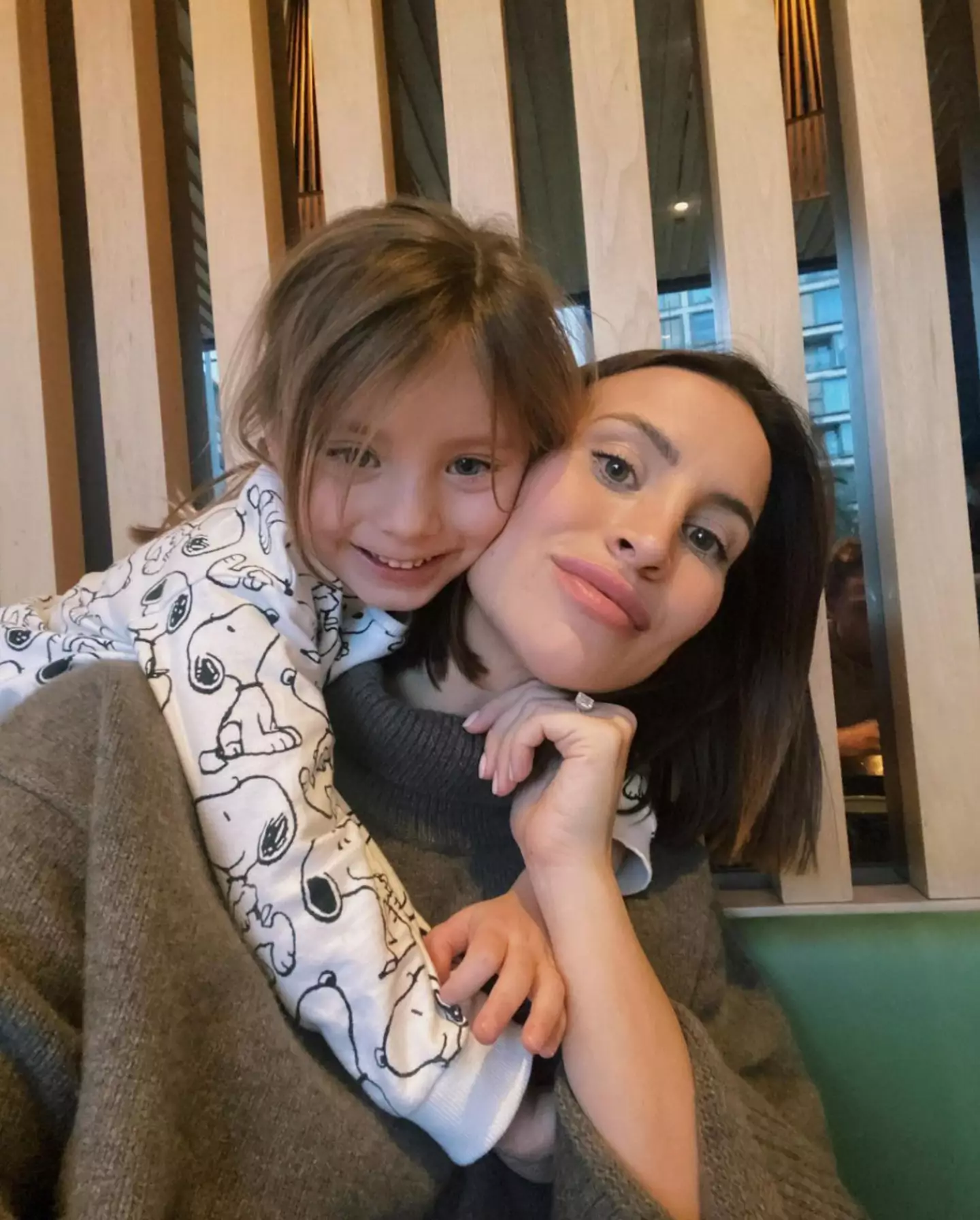 Ferne with her daughter Sunday.