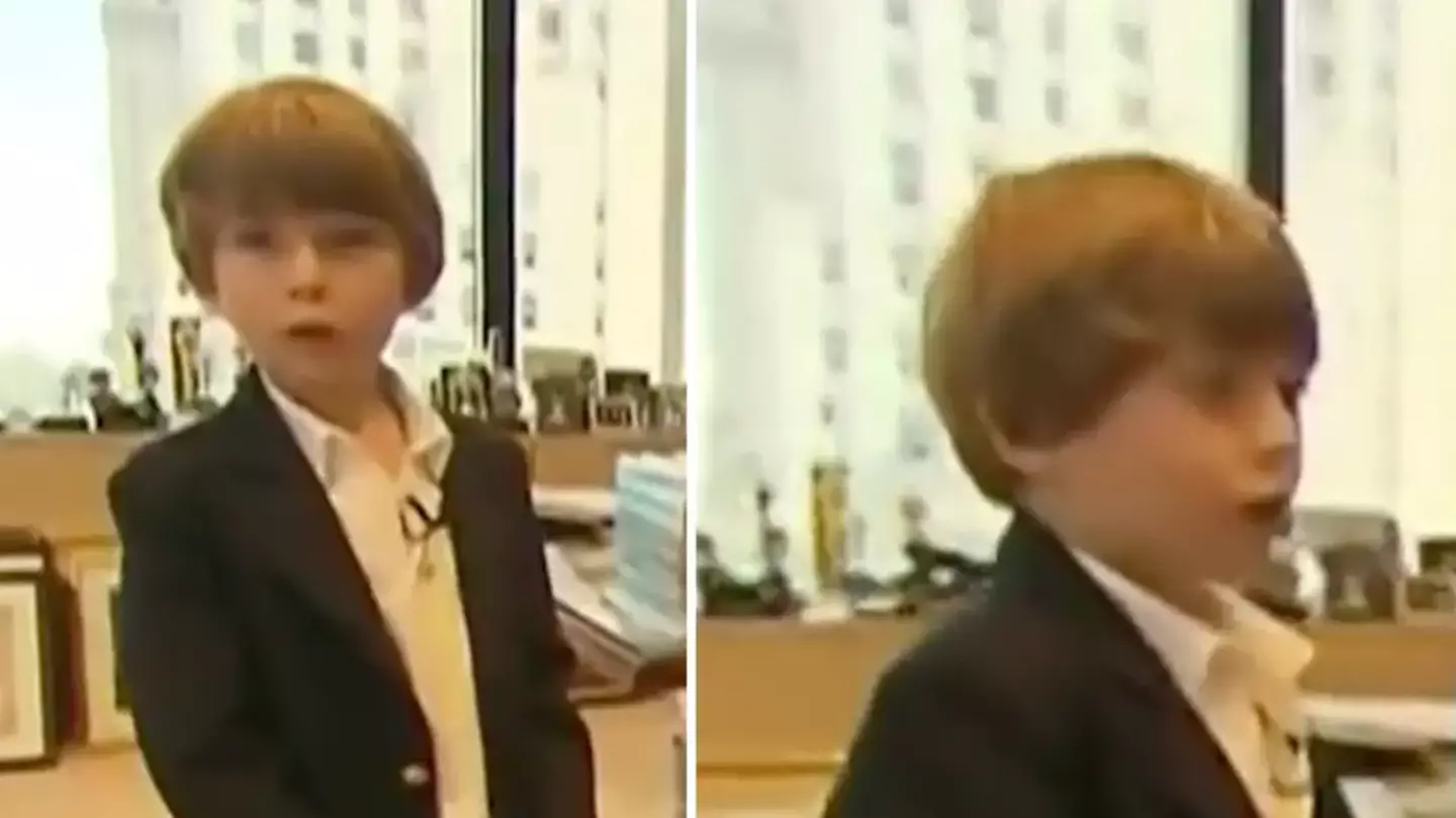 Rare clip of Barron Trump as a child leaves viewers in shock at one key change