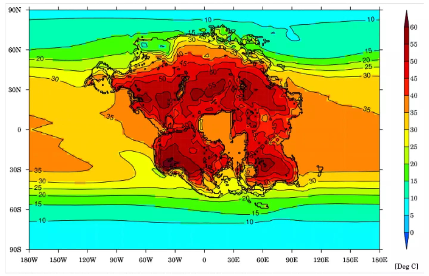 The study showed the level of heat we could possibly be dealing with (The University of Bristol)