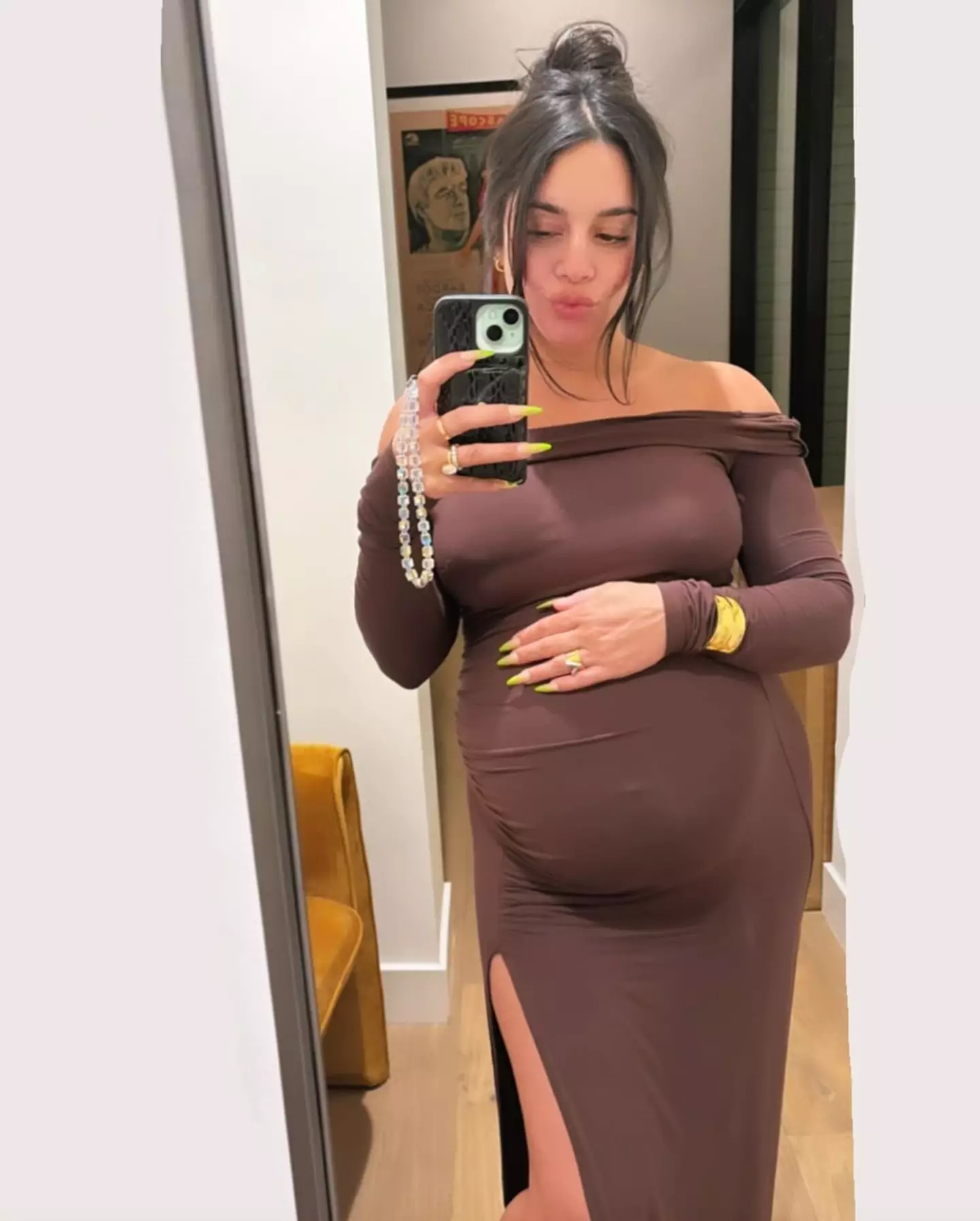 Vanessa Hudgens and her husband, Cole Tucker, have just welcomed their first child. (Instagram/@vanessahudgens)