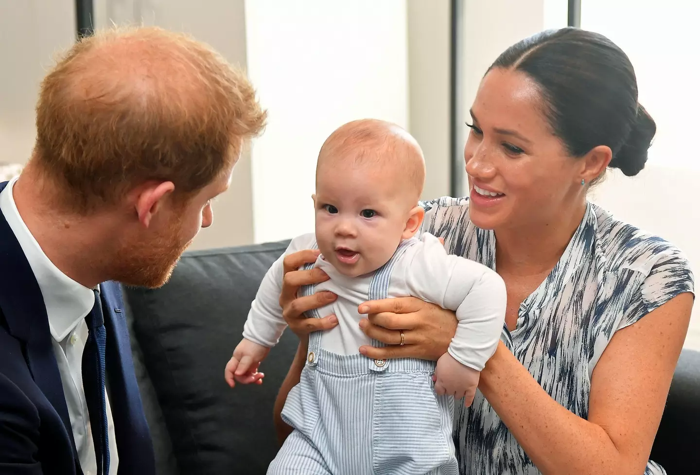 Harry and Meghan were carrying out Royal duties when the fire happened.