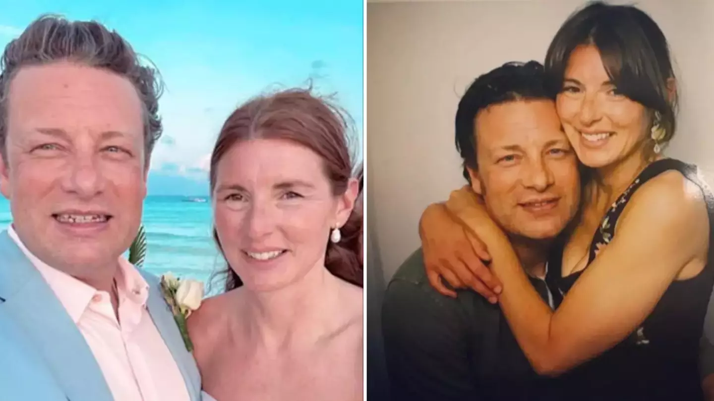 Jamie Oliver renews wedding vows with wife Jools after 23 years