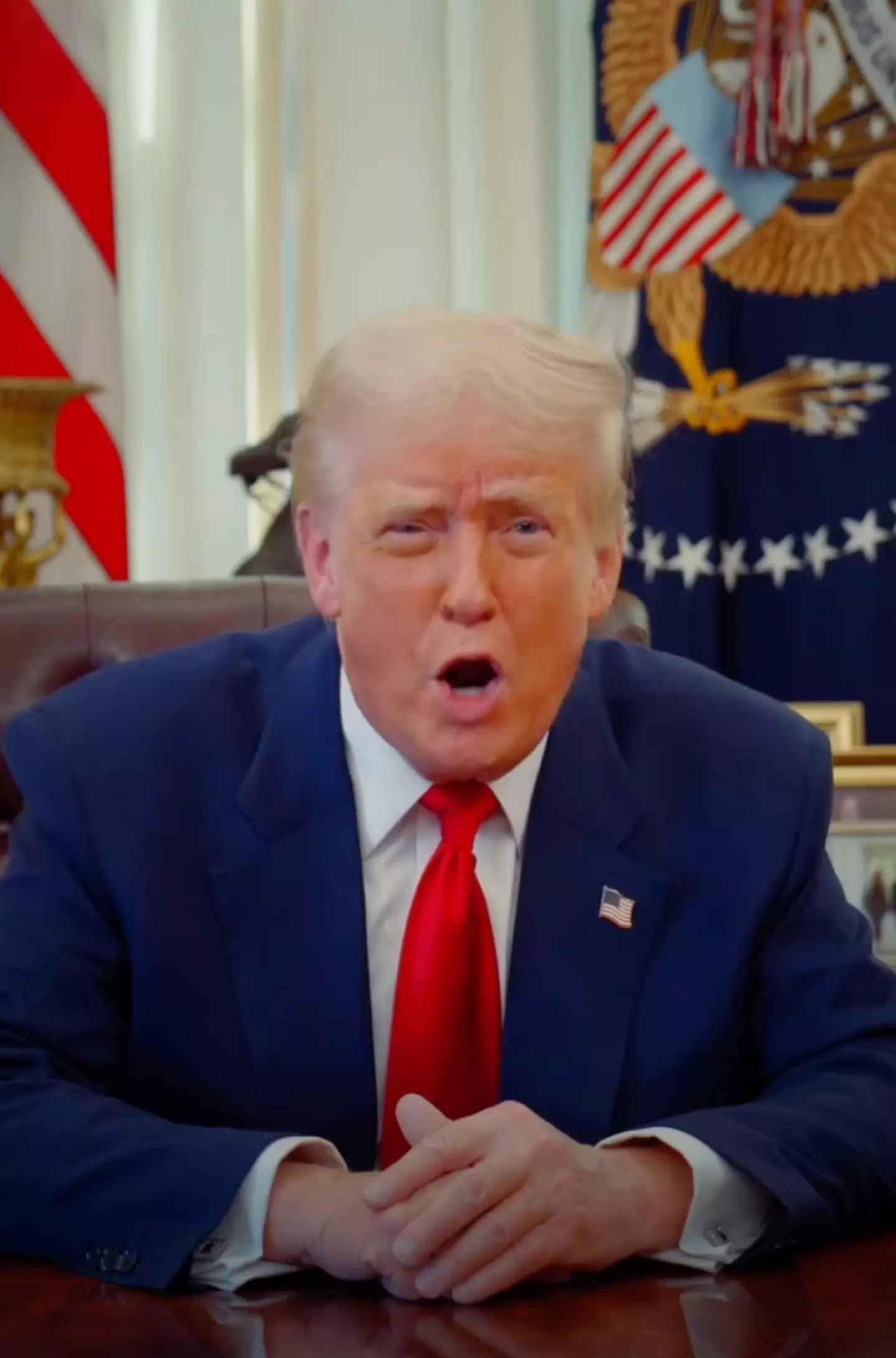 Donald Trump has announced the new CBP Home app on the White House's official social media account (Instagram/@whitehouse)