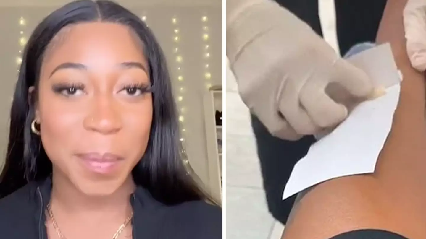 Woman shows salon using printer paper to wax her legs and it goes horribly wrong