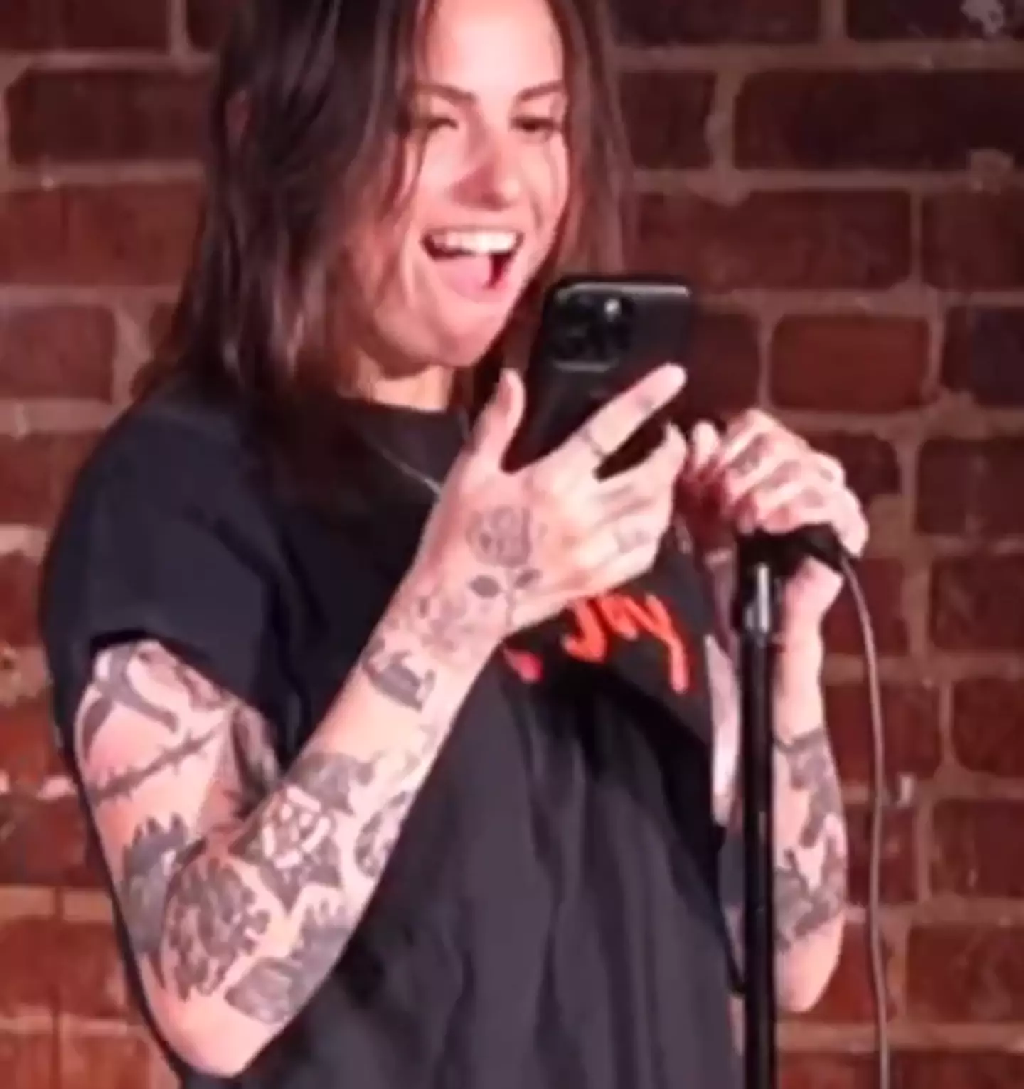 The comedian responded via text (X/@themckenziest)