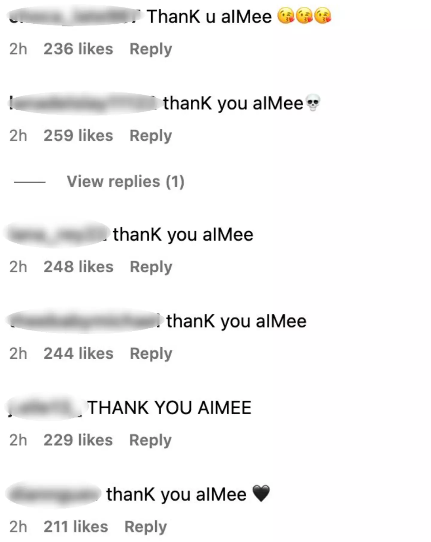 People have taken to the comments to reference the song's title. (Instagram)