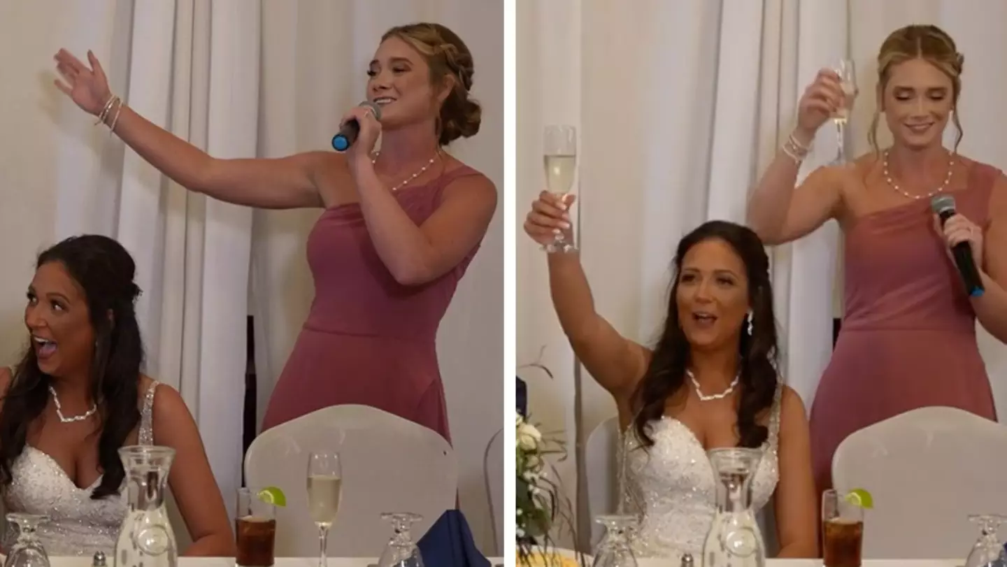 Maid of Honour raps her toast to Fresh Prince of Bel Air in 'best wedding gift ever'