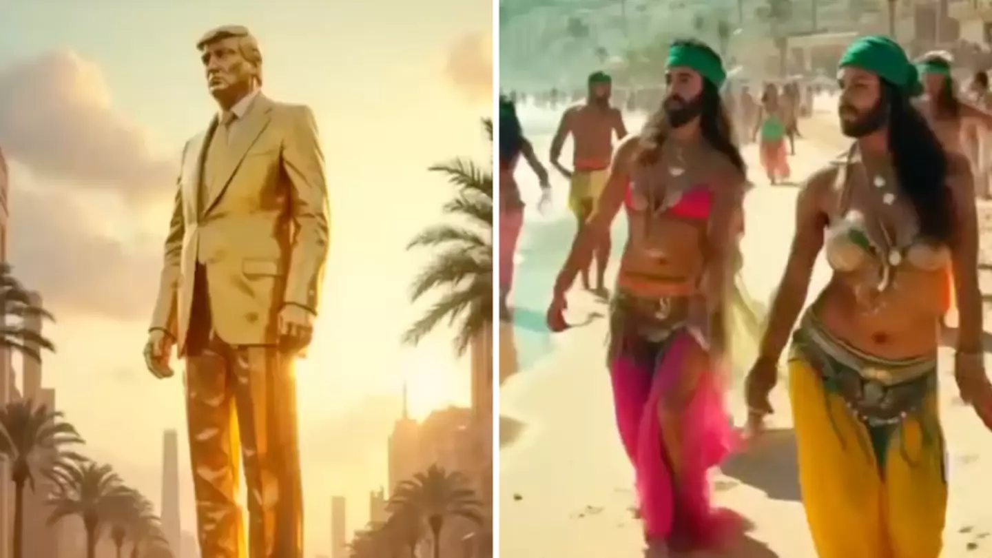 Trump slammed for 'insensitive' AI 'Gaza Dream' video featuring a massive gold statue of president