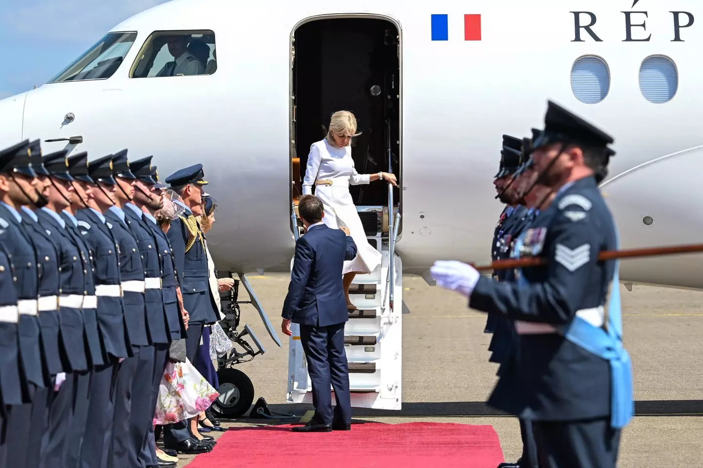 The First Lady rejected her husband yesterday (JEANNE ACCORSINI/POOL/AFP via Getty Images)
