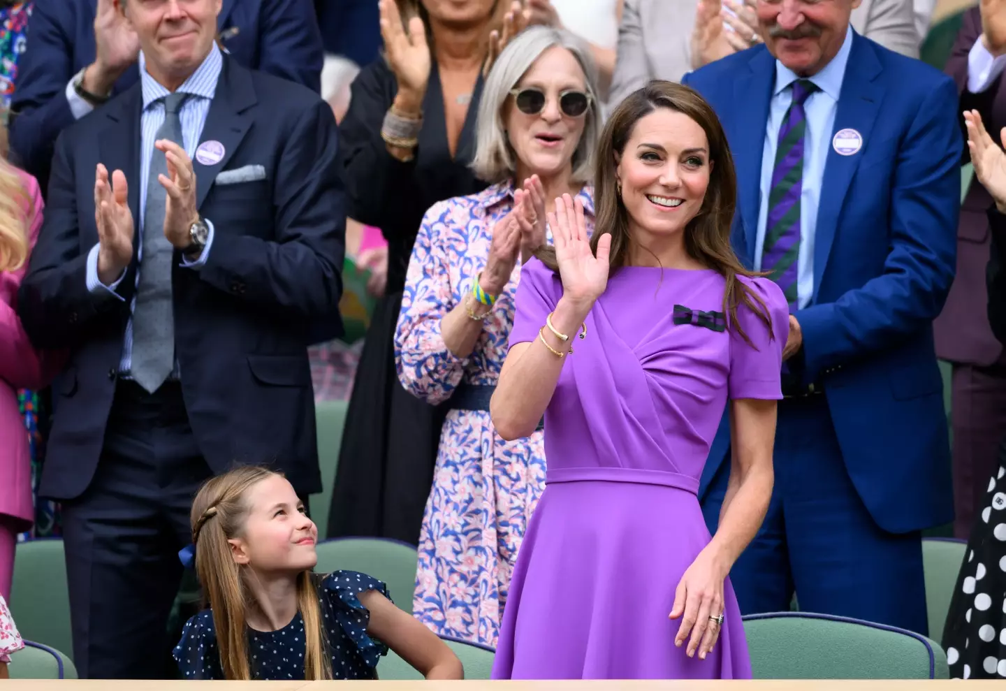 Princess Charlotte attended the Men's Grand Slam at Wimbledon on Sunday. (Karwai Tang/WireImage)