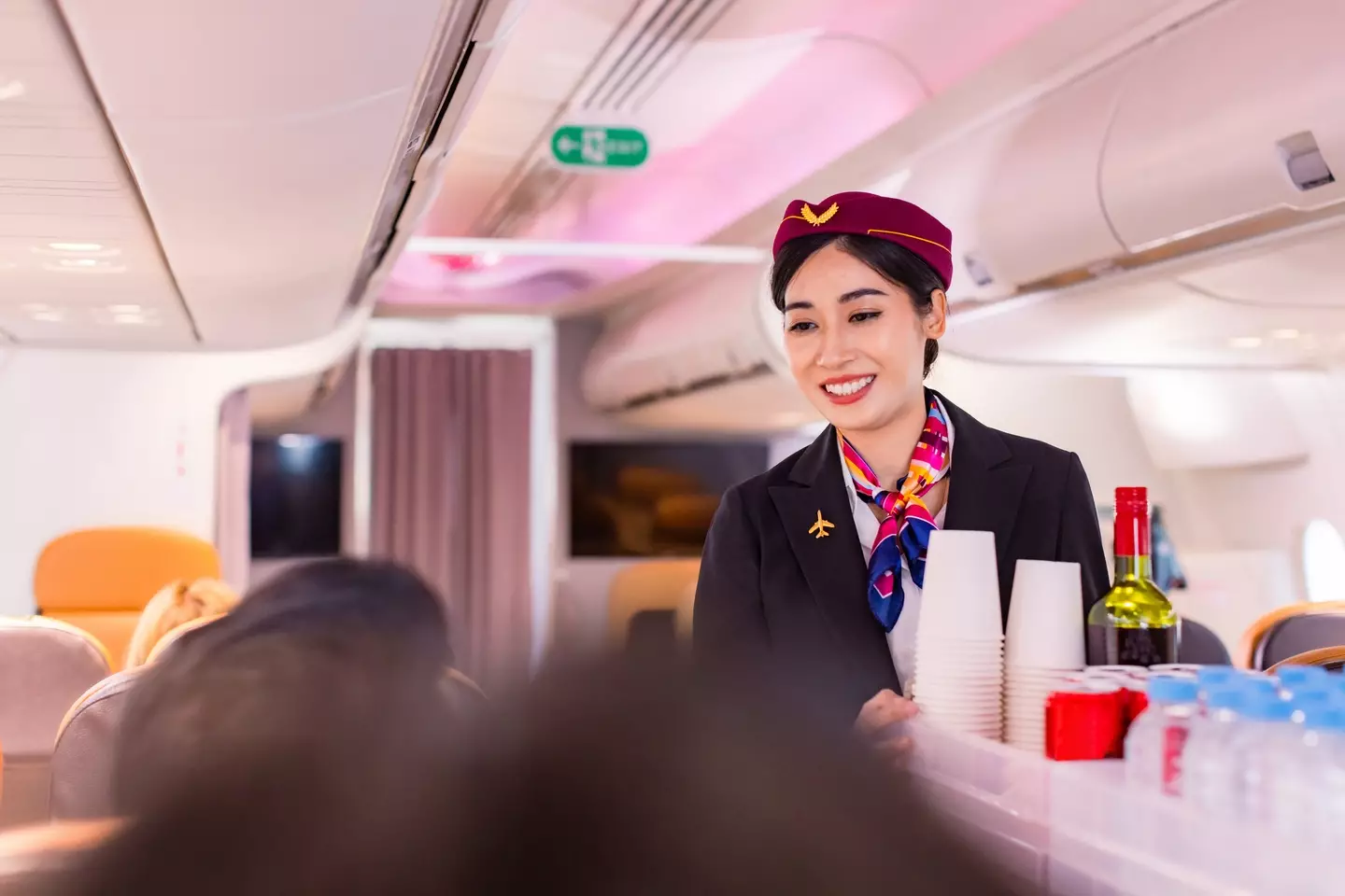 If a flight attendant is heard referring to someone as a 'Philip', it means bad news. (Getty Stock Image)