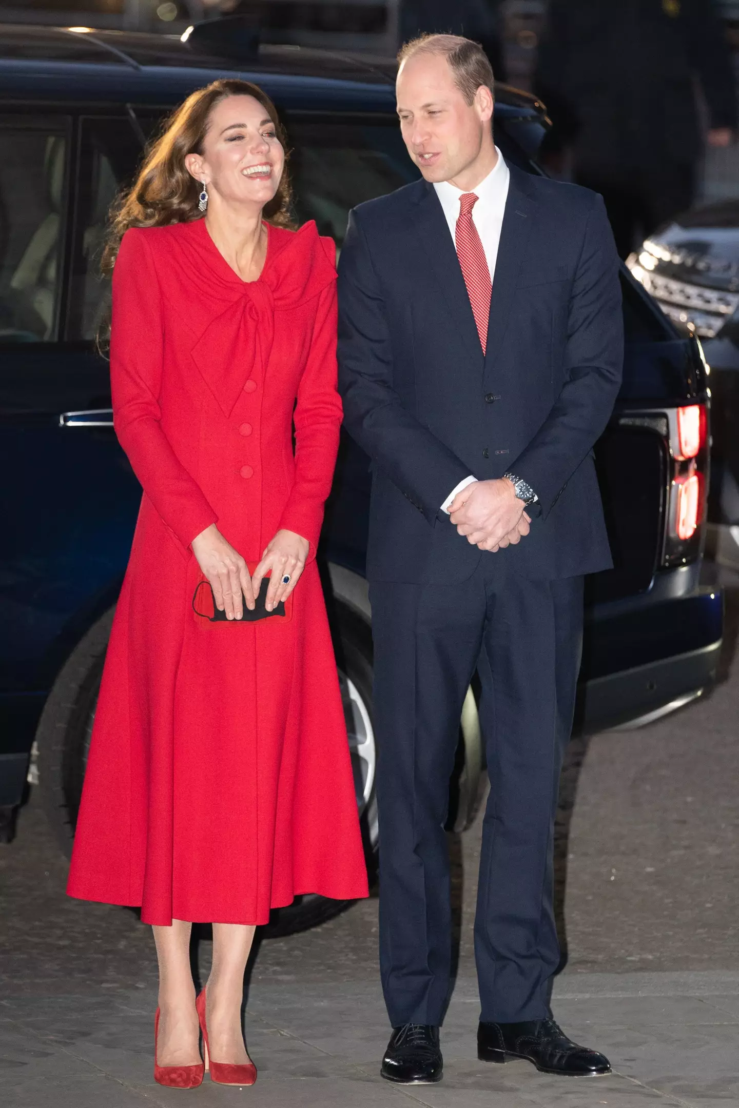 Prince William and Kate attended the festive event at Westminster Abbey. (