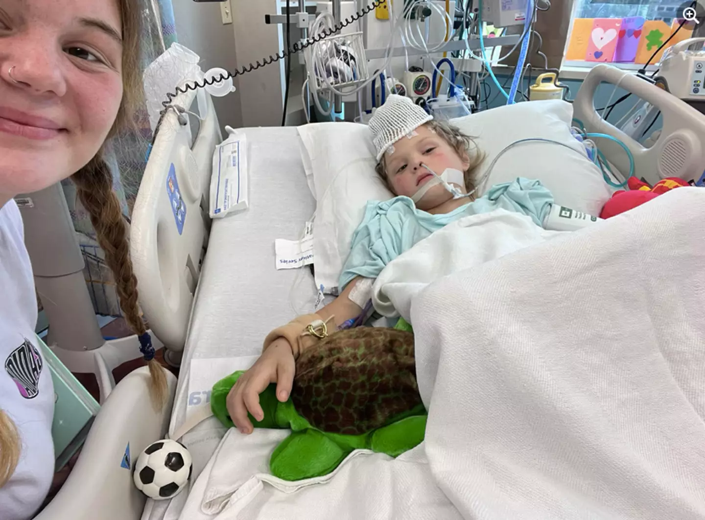 Aiden's parents are hopeful about his recovery.