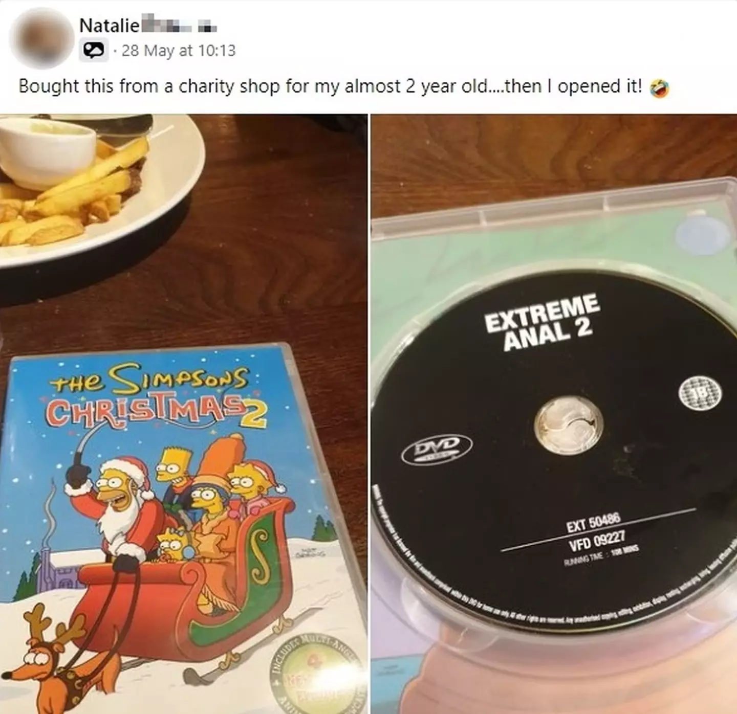 Mum Natalie shared her discovery on Facebook.