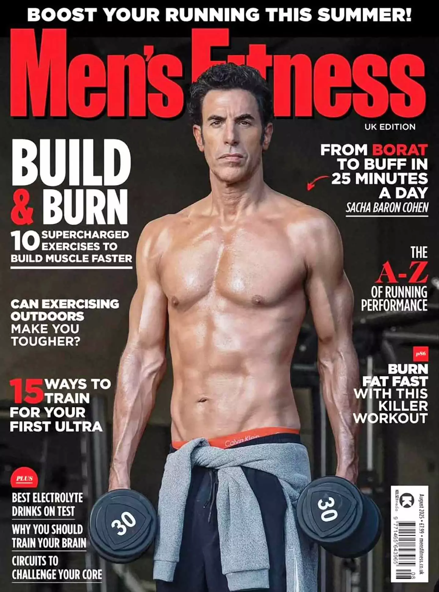 The actor appeared on the newest cover of Men's Fitness UK (Simon Needham)