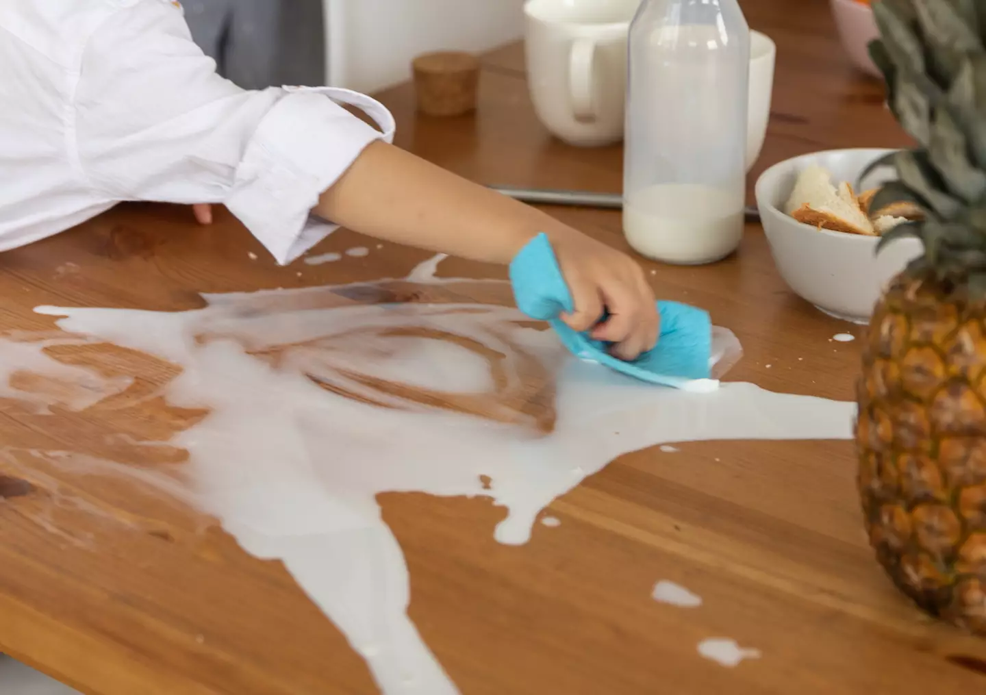 The mum said her son was getting used to public places.