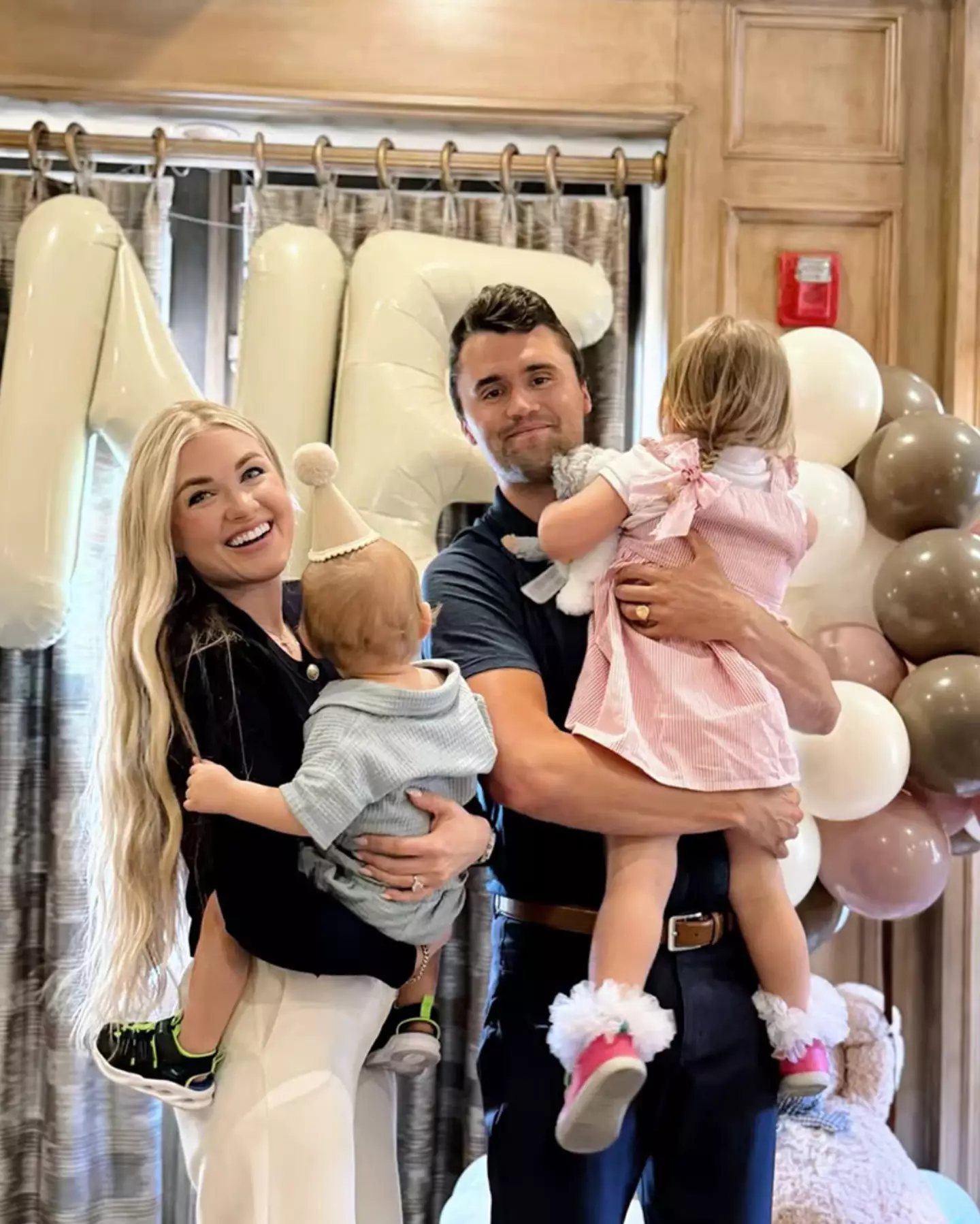 Kirk was also a married father-of-two (Instagram/@charliekirk)