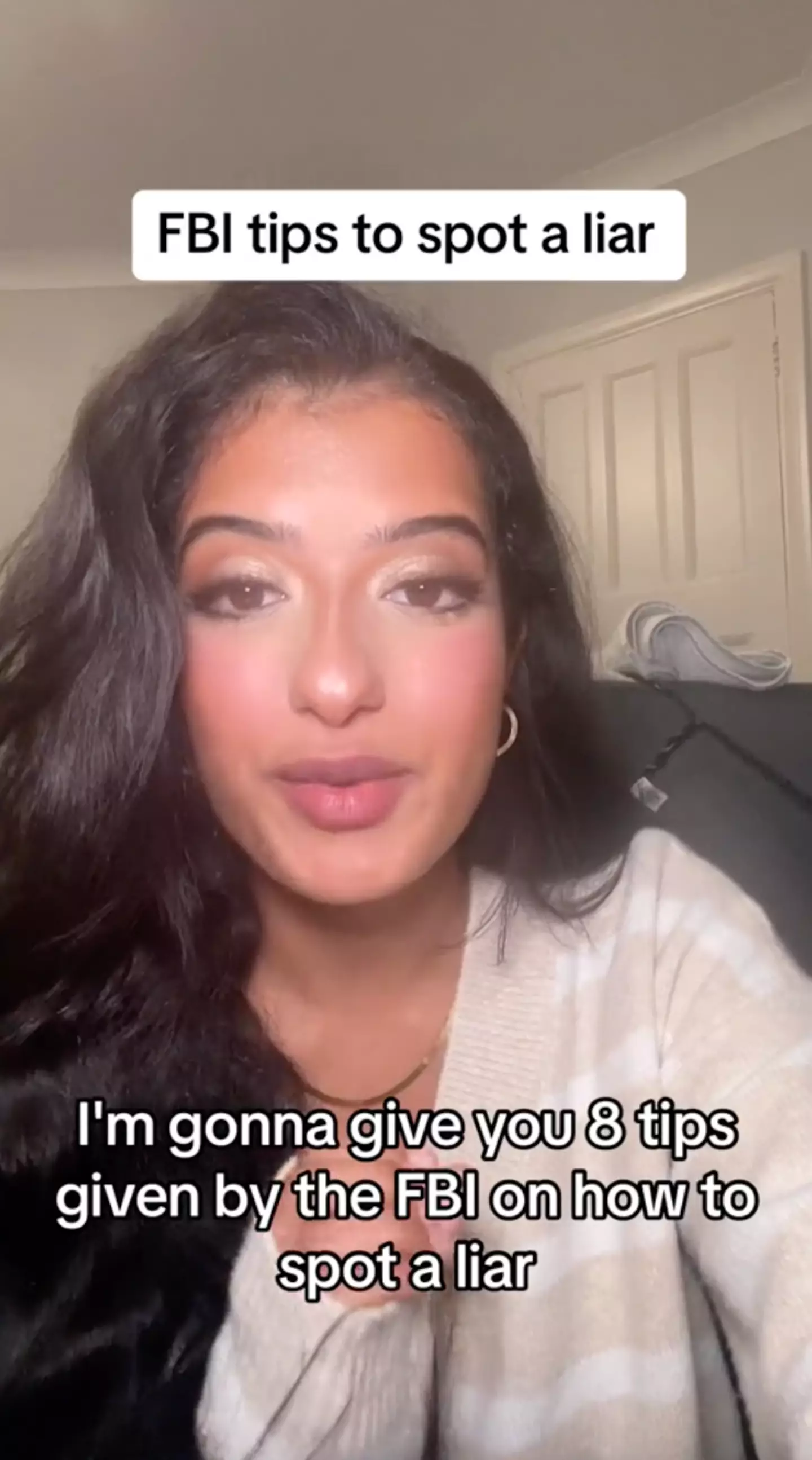 One woman took to TikTok to share the tell-tale signs to be wary of when trying to catch a liar.