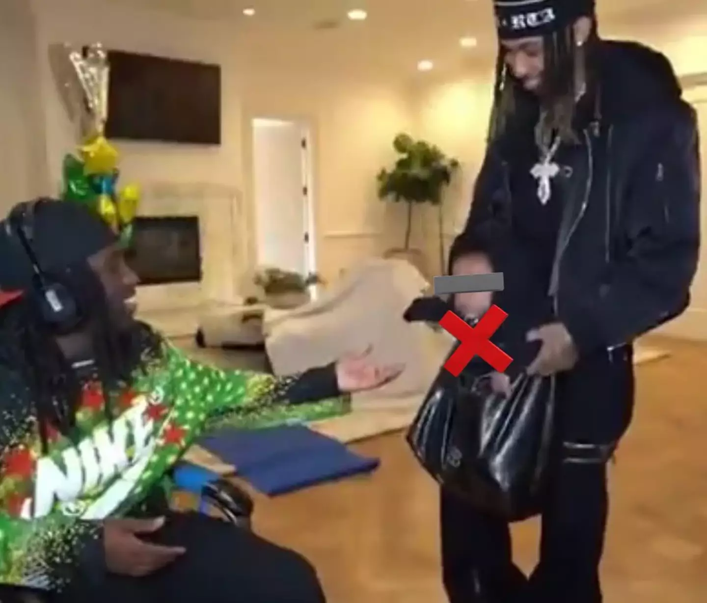 Halle has shared her upset after baby Halo's face was shown to millions of people on livestream. (DDG/Instagram)