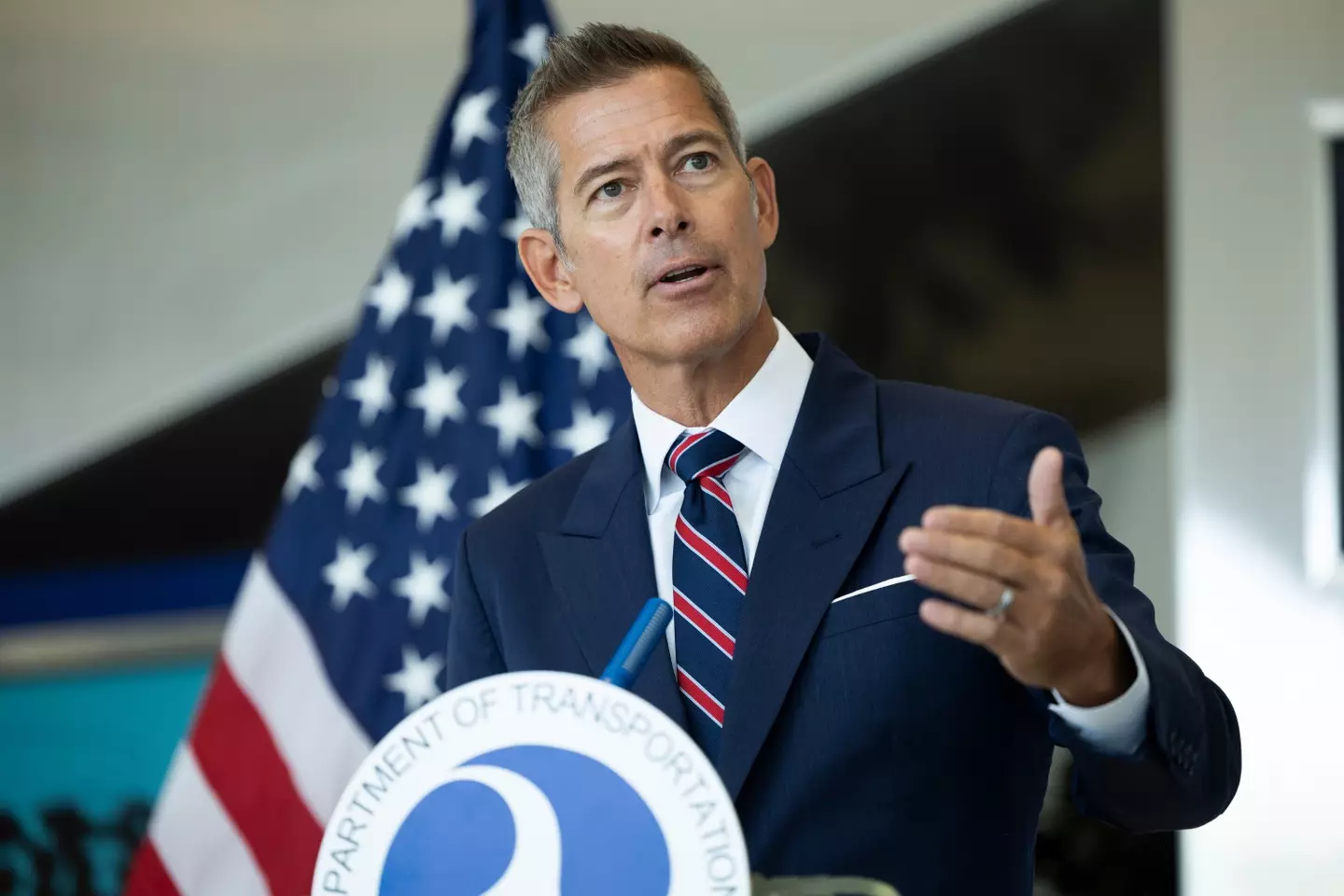 Sean Duffy is the Secretary of Transportation (Ryan Collerd/Bloomberg via Getty Images)
