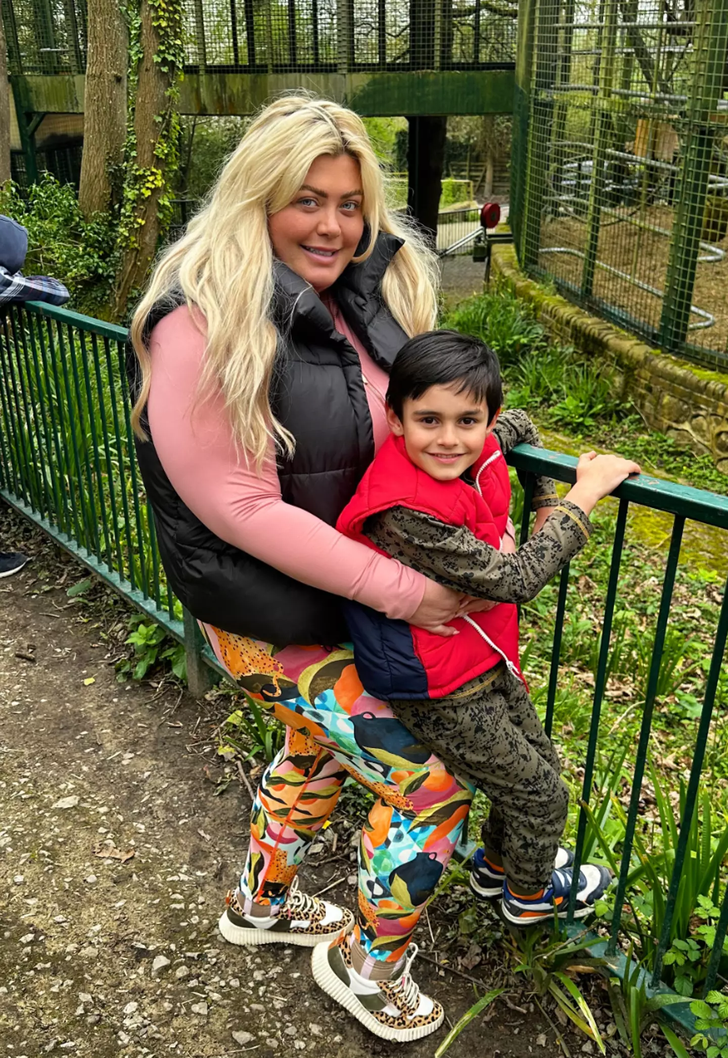 Gemma with step-son Tristan (Instagram/@gemmacollins)