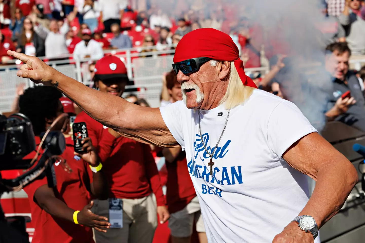 Hogan had secretly been battling blood cancer (Wesley Hitt/Getty Images)