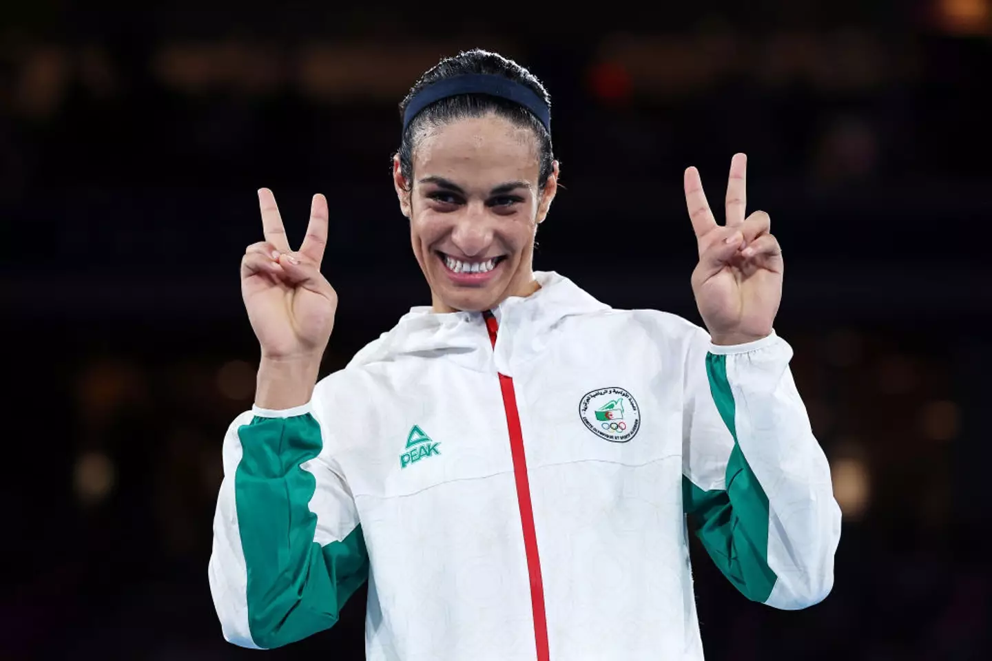 Imane Khelif named JK Rowling and Elon Musk in a criminal complaint over alleged 'acts of aggravated cyber harassment'. (Richard Pelham / Stringer / Getty Images)