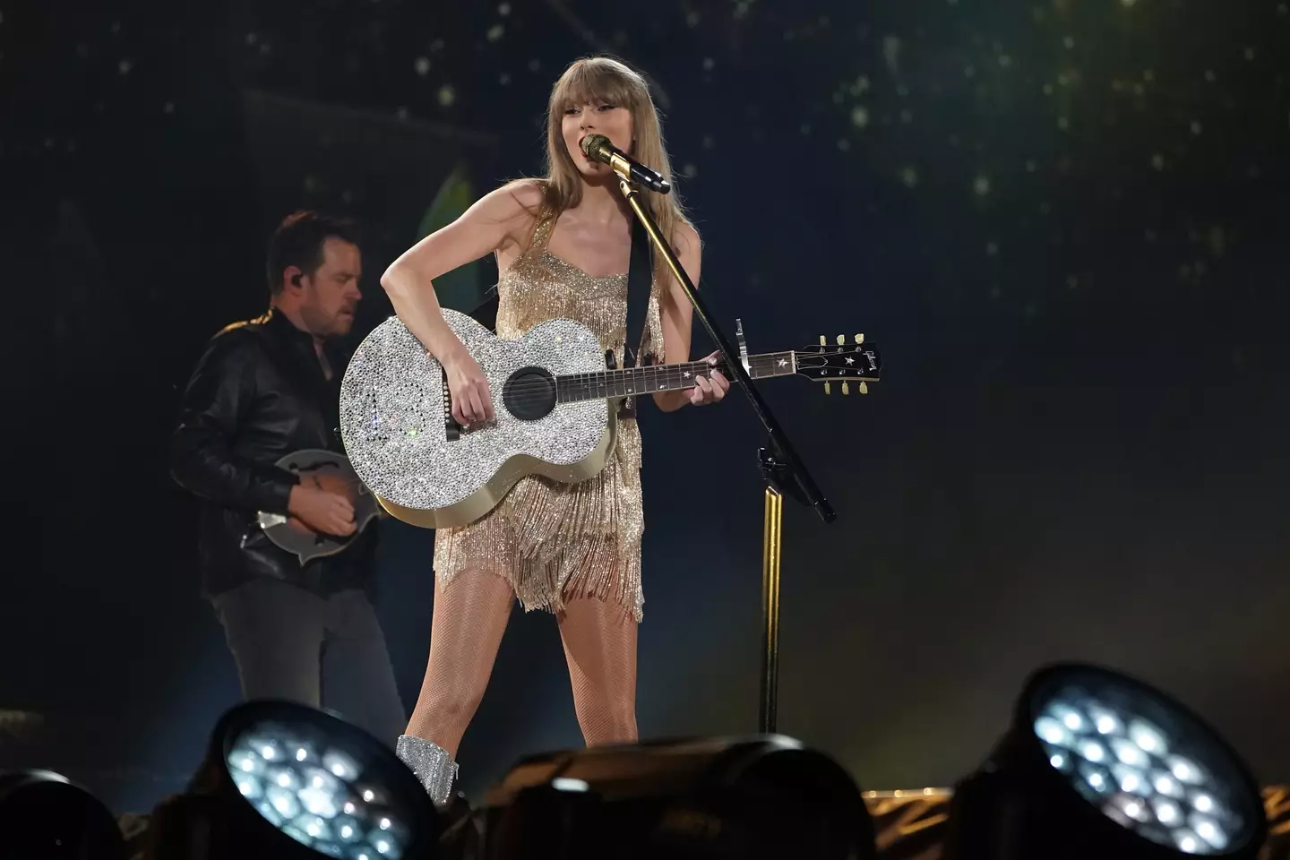 Taylor Swift performing in Tokyo, Japan.