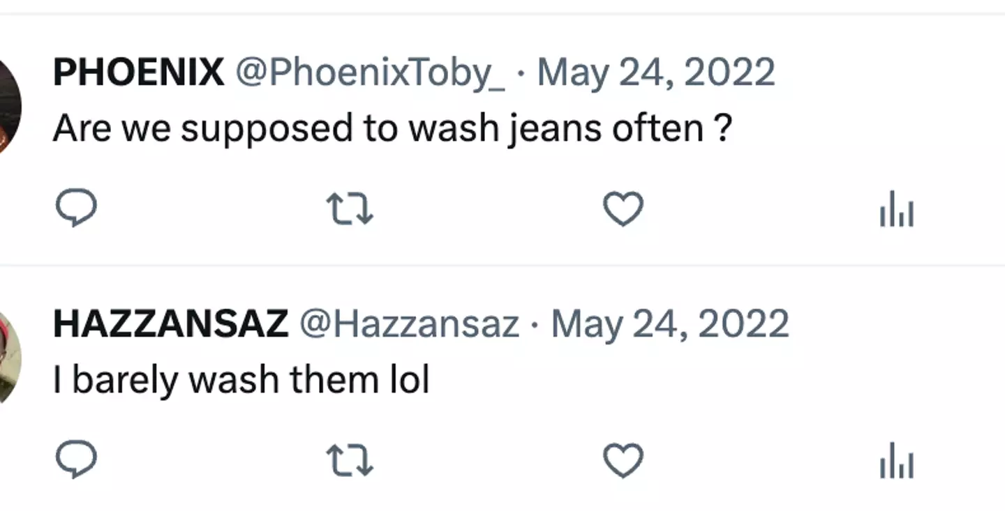 People have very mixed opinions about how often to wash jeans.