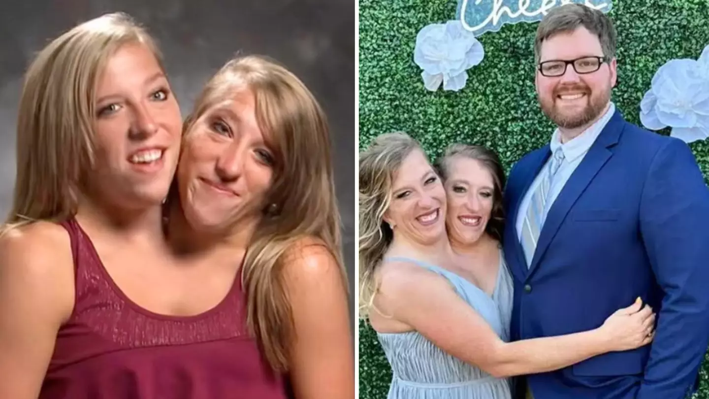 Conjoined twins Brittany and Abby Hensel spotted in new photo with husband Josh Bowling for first time since wedding