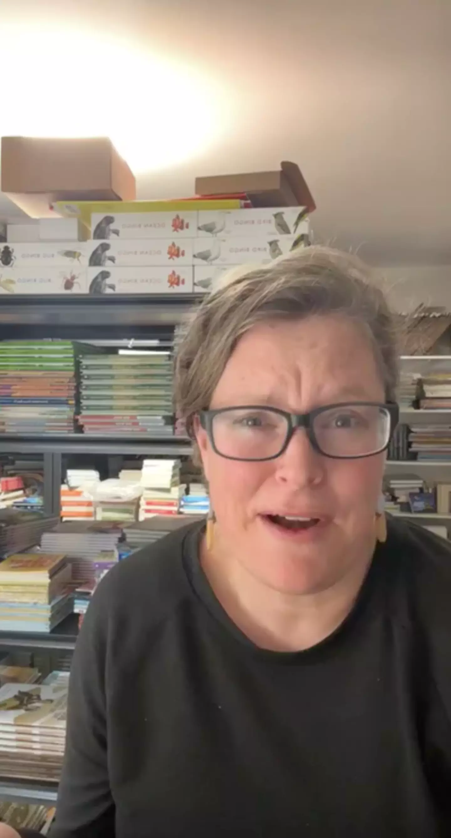 Lindsey shared why she wasn't happy selling the array of children's books (Instagram/@bigskylifebooks)