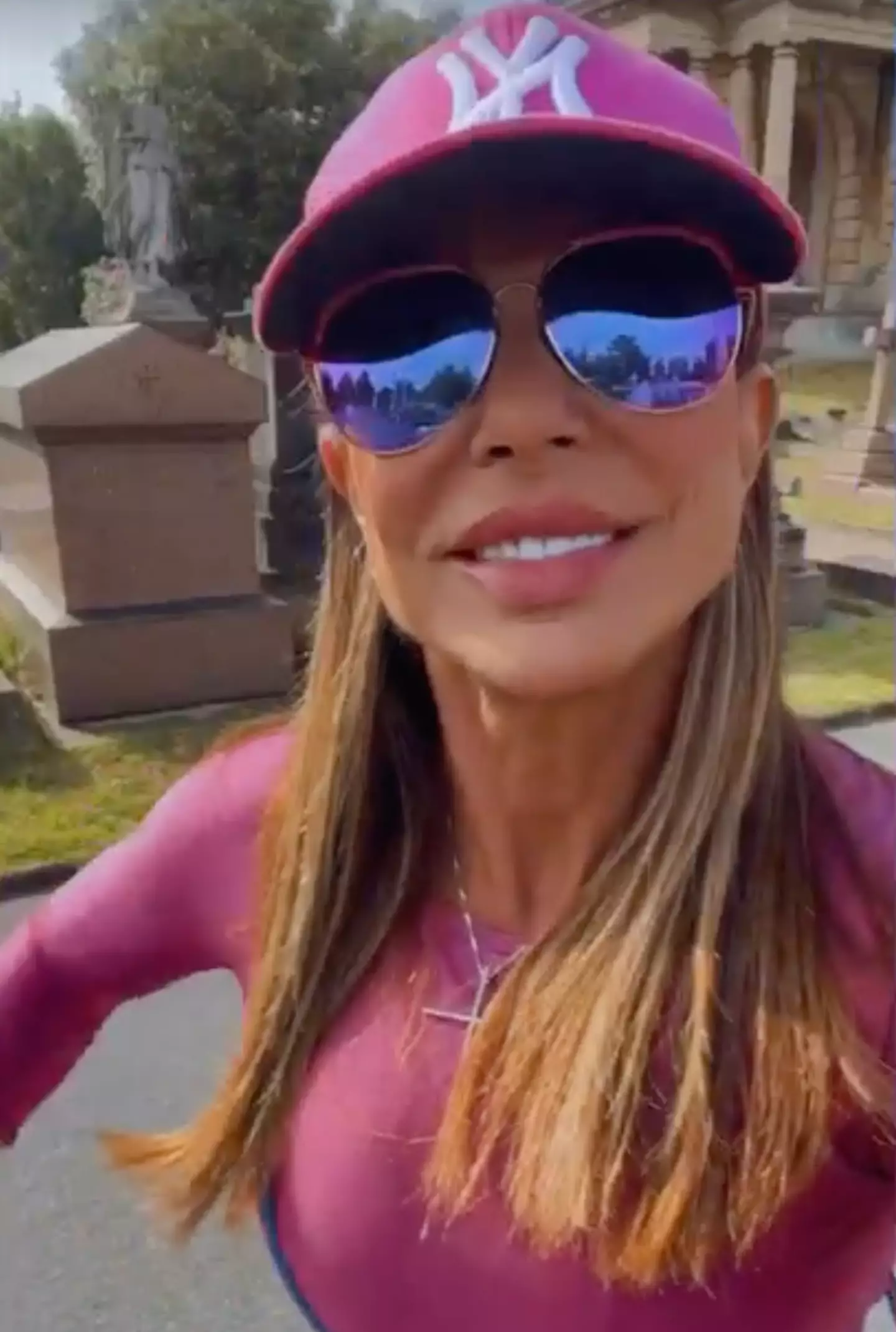 Andrea Sunshine said that people have tried to 'expel' her from the cemetery.