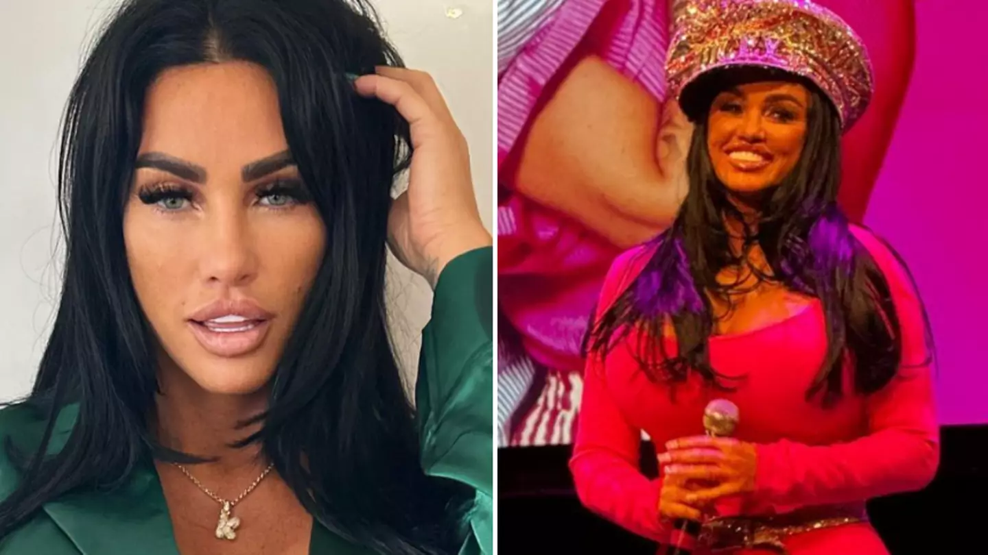 Katie Price left fans horrified after admitting filler had leaked out live on stage
