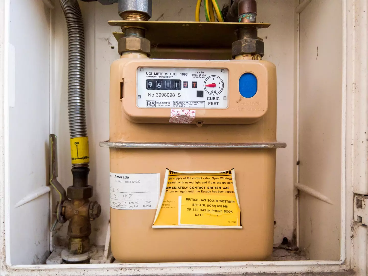 Brits were urged to take meter readings yesterday (