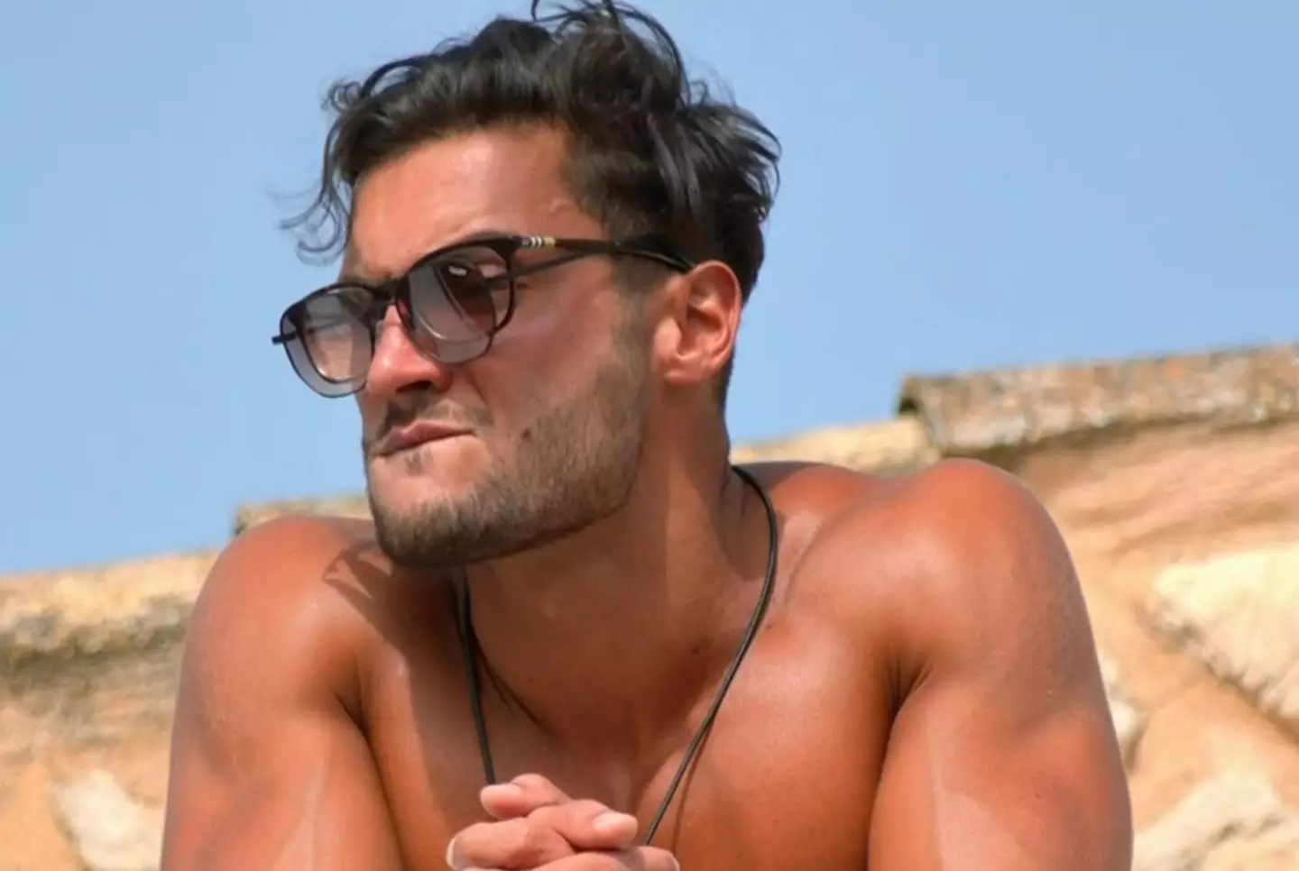 Davide looking over the terrace.