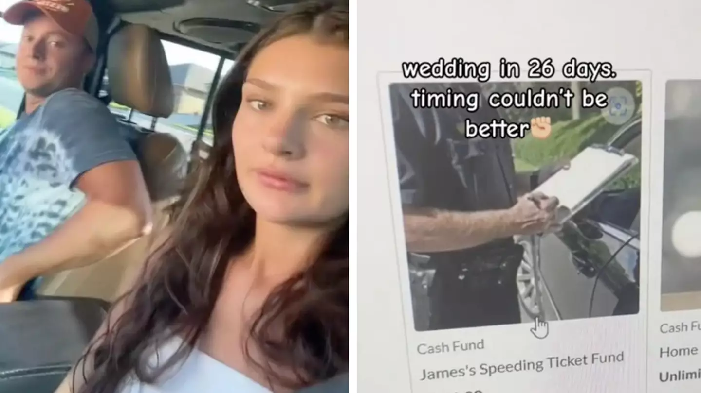 Couple put speeding ticket on their wedding registry so guests can pay for it